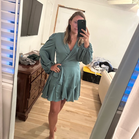 Keepsake Tie Waste LS Dress - Picture 4 of 5